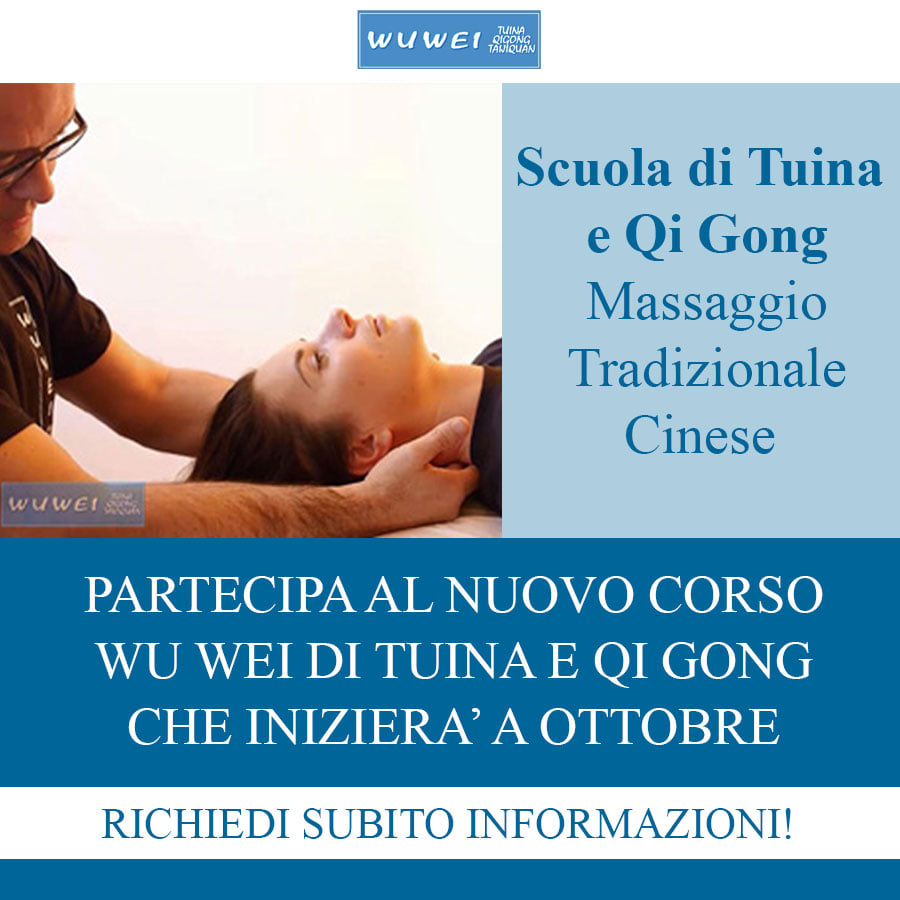 Wu Wei di Tuina e Qi Gong: il corso inizia a ottobre. Richiedi subito informazioni!
